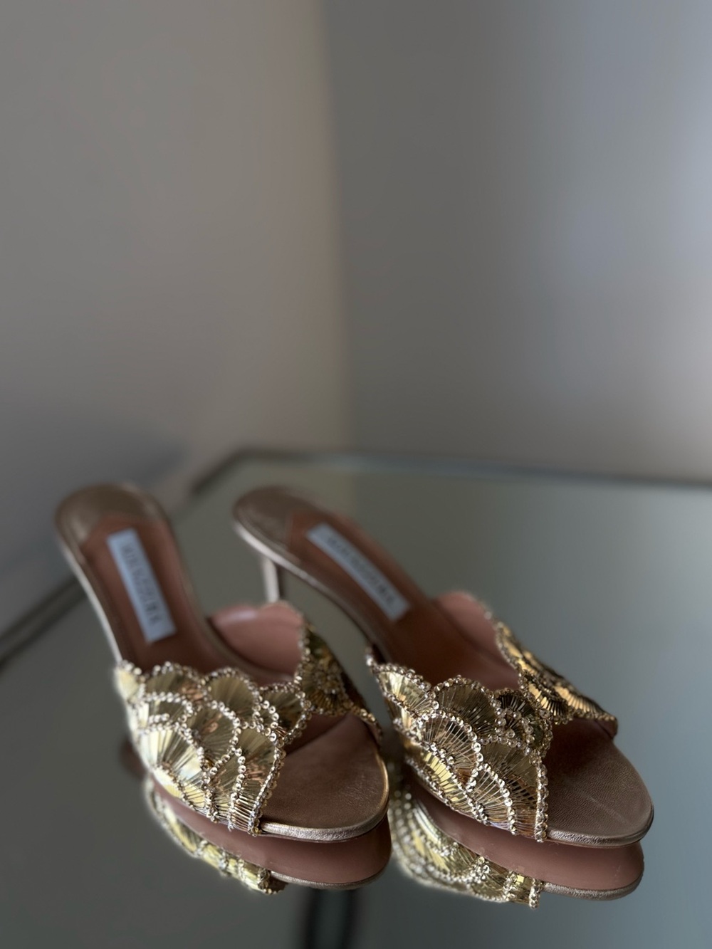 New Aquazzura Ce Soir Mule 75 $1,710 - Picture 8 of 15